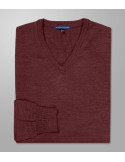 Outlet Knit Regular Fit Bordeaux | Oxford Company eShop