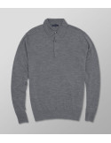 Outlet Knitted Polo Plain Grey | Oxford Company eShop