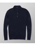 Outlet Knitted Polo Plain Dark blue | Oxford Company eShop