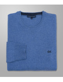 Outlet Knit Regular Fit Plain Light Blue| Oxford Company eShop