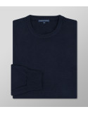 Outlet Knit Regular Fit Plain Dark Blue | Oxford Company eShop