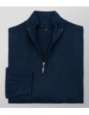 Knitted Regular Fit Plain Blue Indigo| Oxford Company eShop