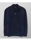 Outlet Knit Regular Fit Plain Dark Blue| Oxford Company eShop