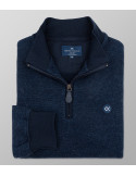 Outlet Sweatshirt Regular Fit Plain Blue | Oxford Company eShop