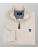 Sweatshirt Regular Fit Plain Beige| Oxford Company eShop