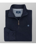 Sweatshirt Regular Fit Plain Dark Blue| Oxford Company eShop