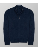 Knit Cardigan Regular Fit Plain Blue Indigo | Oxford Company eShop