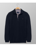 Polo Μακρύ Μανίκι Regular Fit Μπλε Σκούρο| Oxford Company eShop