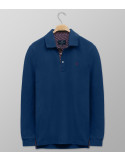 Outlet Polo Regular Fit Plain Βlue Indigo| Oxford Company eShop